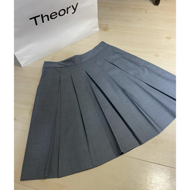 theory(セオリー)のセオリー　Theory プリーツスカート フレアスカート　ミニスカート レディースのスカート(ミニスカート)の商品写真