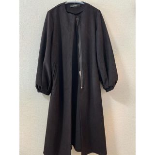 ザラ(ZARA)のZARAエコスエードアウター黒XS(その他)