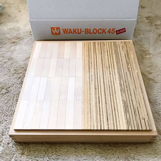 新品・未使用 童具館 ワクブロック45 長板と直方体のハーフ 日本最大の