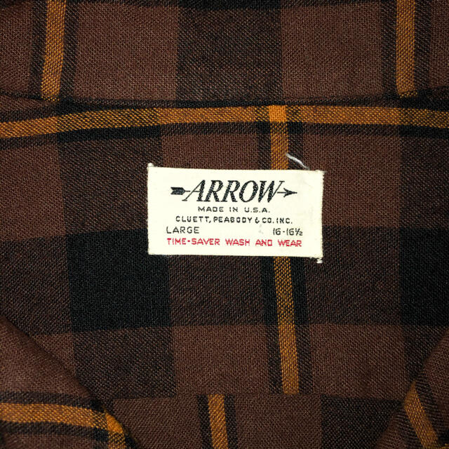 ARROW(アロー)のVintage ARROW コットンチェックシャツ メンズのトップス(シャツ)の商品写真