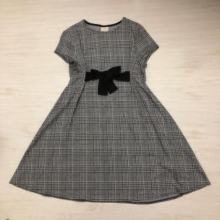 ザラ(ZARA)のmono様専用　千鳥格子ワンピース　翌日発送(ワンピース)