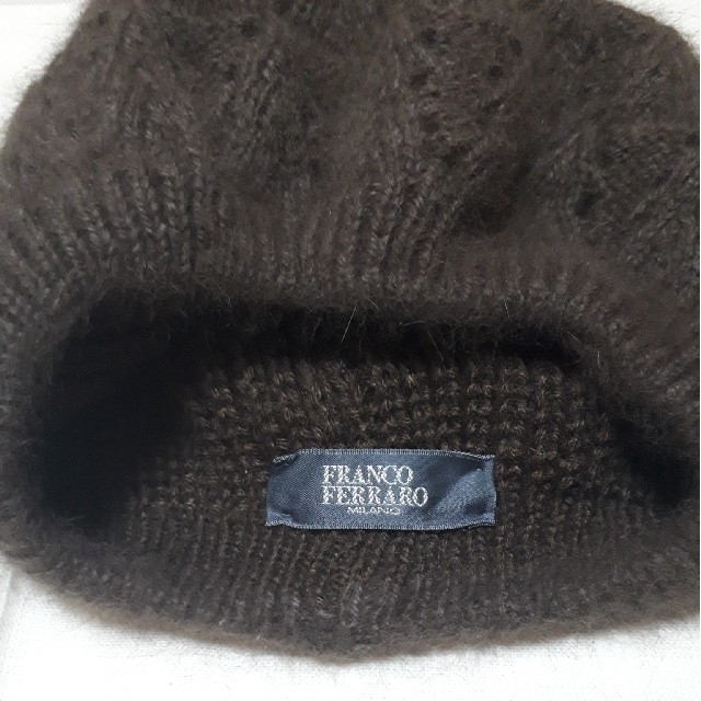 FRANCO FERRARO(フランコフェラーロ)のFRANCO FERRARO MILANO ニットベレー帽 レディースの帽子(ニット帽/ビーニー)の商品写真