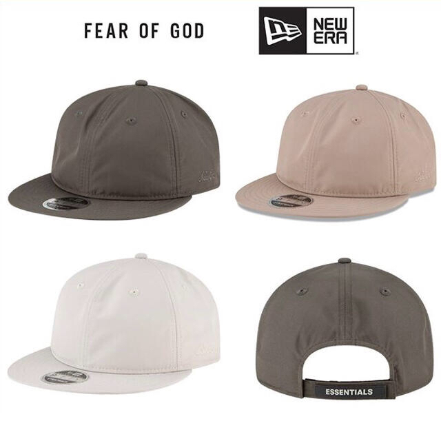 【 ブラウン】FOG Essentials x New Era キャップ