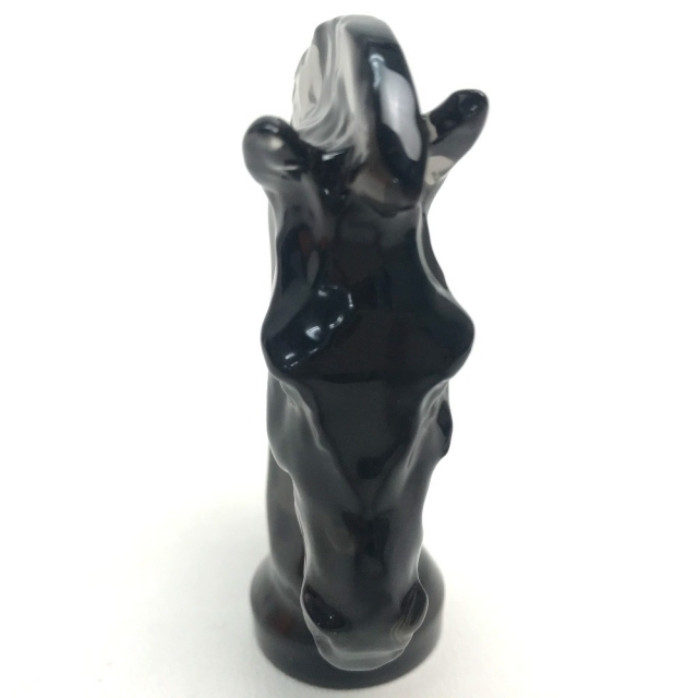 新作モデル 駒 チェス ポーン エルメスグループ 馬 シュバル Louis Saint サンルイ 置物 新品同様 ブラック クリスタルガラス 置物