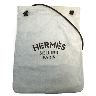 エルメス(Hermes)のエルメス HERMES アリーヌGM トートバッグ  カバン ワンショルダー ショルダーバッグ キャンバス ナチュラル(ショルダーバッグ)
