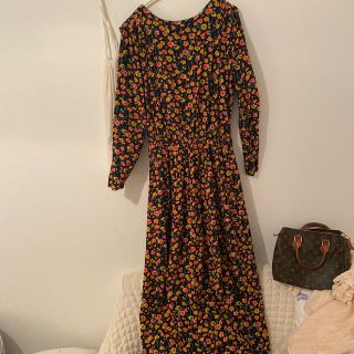 シンゾーン(Shinzone)のpreloved💚vintageプリントワンピースshinzone(ロングワンピース/マキシワンピース)