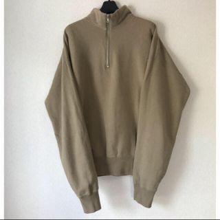 コモリ(COMOLI)のAURALEE BACK WOOL HALF ZIP P/O  17aw(ニット/セーター)