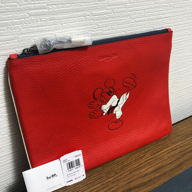 DISNEY X COACH コーチ ディズニー ラージポーチ カラテ ミッキー