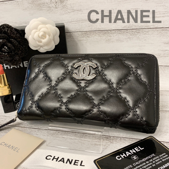 CHANEL✨シャネル✨マトラッセ✨ウルトラステッチ✨ラウンドファスナー✨長財布