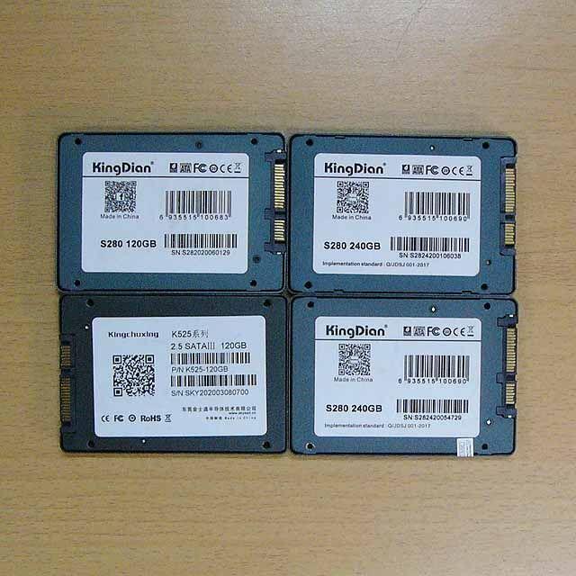 SSD 4個(120GB2個・240GB2個)セット 1