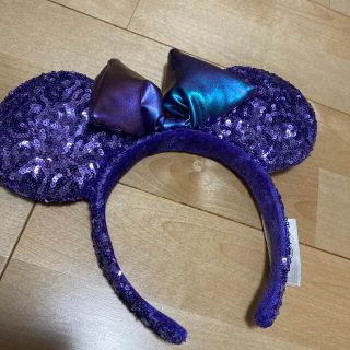 ディズニー(Disney)のDISNEY カチューシャ スパンコール 紫(カチューシャ)