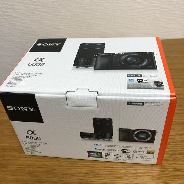 SONY(ソニー)のSONY α6000 ダブルズームレンズ　5年保証 スマホ/家電/カメラのカメラ(ミラーレス一眼)の商品写真