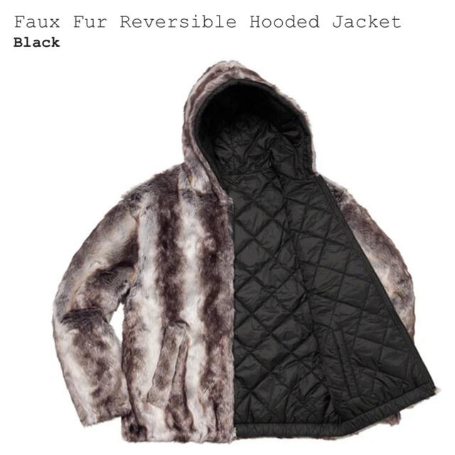 【新品】Faux Fur Reversible Hooded Jacket 3