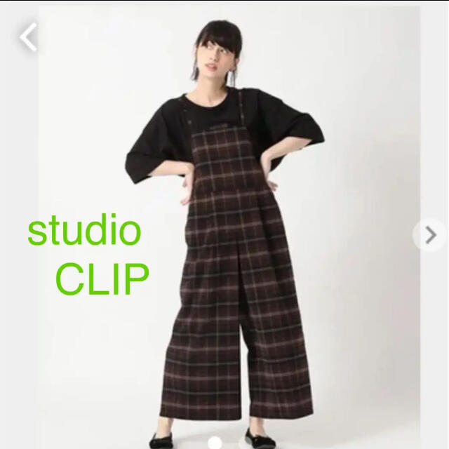 STUDIO CLIP(スタディオクリップ)のstudio CLIP チェックサロペット レディースのパンツ(サロペット/オーバーオール)の商品写真