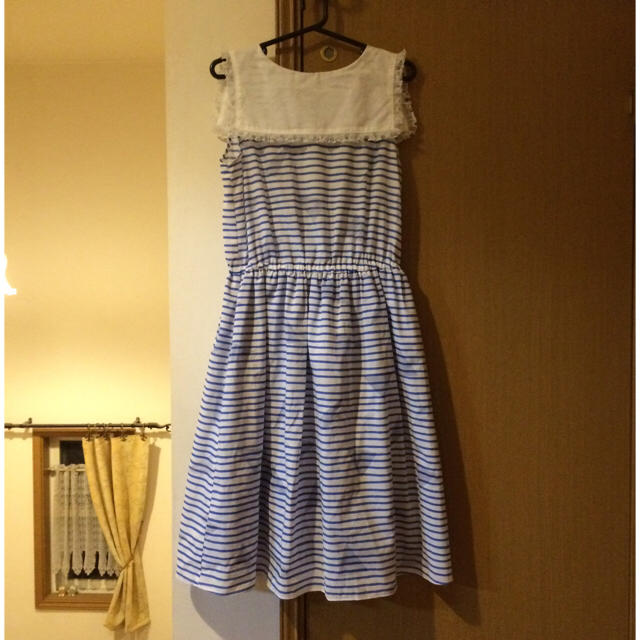 Dot&Stripes CHILDWOMAN(ドットアンドストライプスチャイルドウーマン)のDot&stripes◎ボーダー三角op レディースのワンピース(ひざ丈ワンピース)の商品写真