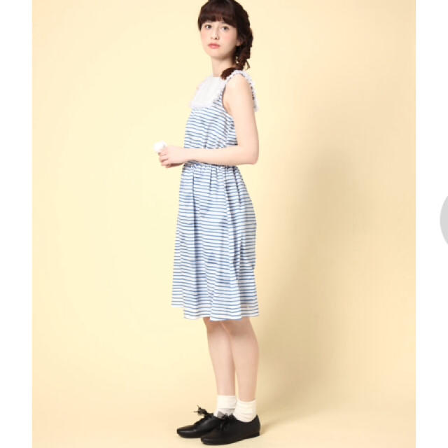 Dot&Stripes CHILDWOMAN(ドットアンドストライプスチャイルドウーマン)のDot&stripes◎ボーダー三角op レディースのワンピース(ひざ丈ワンピース)の商品写真