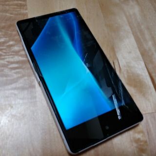 シャープ(SHARP)のAQUOS mini SH-M03 SIMフリー ジャンク品(シムトレイ無し)(スマートフォン本体)