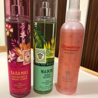 バスアンドボディーワークス(Bath & Body Works)のハレクラニのボディミスト1本とバス＆ボディウォークス2本セット‼️(その他)