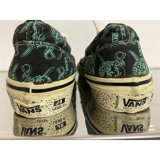 90s USA製 VANS ERA スカルパイレーツ US7.5 サイドテープ