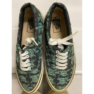 90s USA製 VANS ERA スカルパイレーツ US7.5 サイドテープ