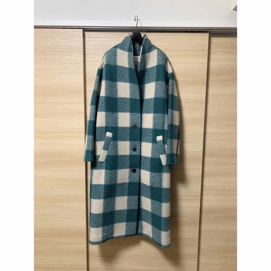 Isabel Marant(イザベルマラン)のhh様専用　ISABEL MARANT ETOILE チェックコート レディースのジャケット/アウター(ロングコート)の商品写真