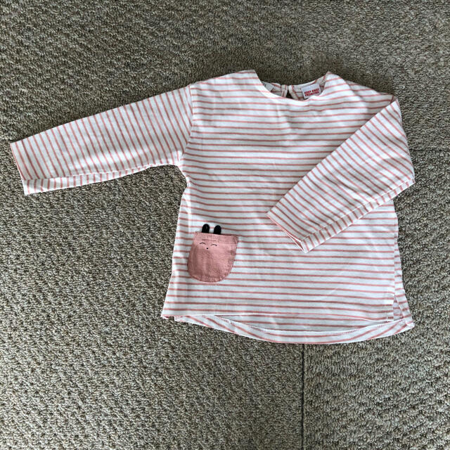 ZARA KIDS(ザラキッズ)のZARA カットソー ボーダー 80 キッズ/ベビー/マタニティのベビー服(~85cm)(シャツ/カットソー)の商品写真