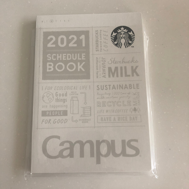 Starbucks Coffee(スターバックスコーヒー)のさくら様専用　2021年スターバックス キャンパススケジュールブック インテリア/住まい/日用品の文房具(カレンダー/スケジュール)の商品写真