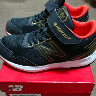 ニューバランス(New Balance)の【美品】ニューバランス ハンゾー ジュニア ブラック(スニーカー)