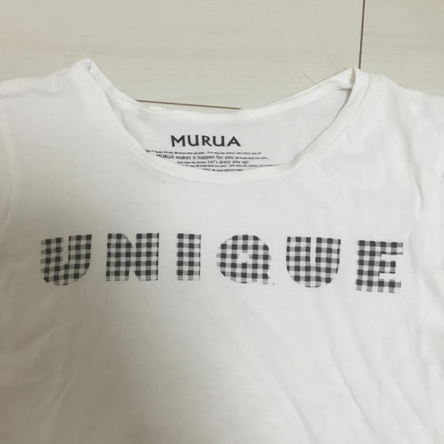 MURUA(ムルーア)のムルーア♡ ショート丈Ｔシャツ レディースのトップス(Tシャツ(半袖/袖なし))の商品写真