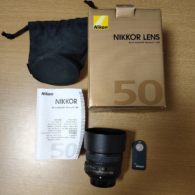 ニコン AF-S Nikkor 50mm f/1.8G フィルター付