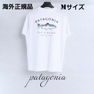 パタゴニア(patagonia)の夏物売り尽くしセール　patagonia　半袖Tシャツ　ホワイト Mサイズ(Tシャツ/カットソー(半袖/袖なし))