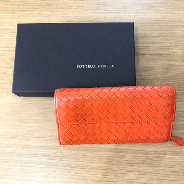 Bottega Veneta/ボッテガヴェネタ 長財布 オレンジ-