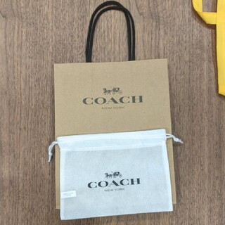 コーチ(COACH)のコーチ COACH ショッパー 不織布バッグ 財布(ショップ袋)