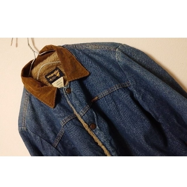 レア80's Wrangler ラングラー デニムボアジャケット ホースマーク レア80's Wrangler ラングラー デニムボアジャケット ホースマーク