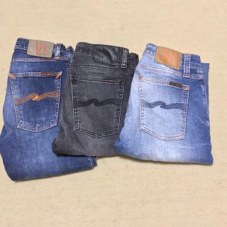 ヌーディジーンズ(Nudie Jeans)の3点セット送料タダ❗️nudiejeansスキニージーンズダメージ加工(デニム/ジーンズ)