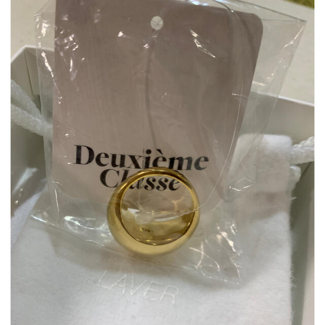 DEUXIEME CLASSE(ドゥーズィエムクラス)の✴︎新品✴︎ Deuxieme Classe ラバーGOLD BIG R リング レディースのアクセサリー(リング(指輪))の商品写真