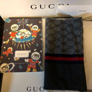 グッチ(Gucci)のグッチ　GGパターン　カシミヤ  スヌード　マフラー　美品　即日発送(マフラー)