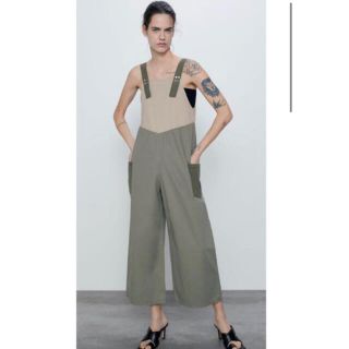 ZARA - ZARA カラーブロックオーバーオールの通販 by mii's shop ...