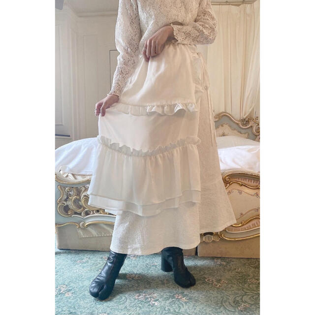 【新品未使用】Acka rolled frill skirt