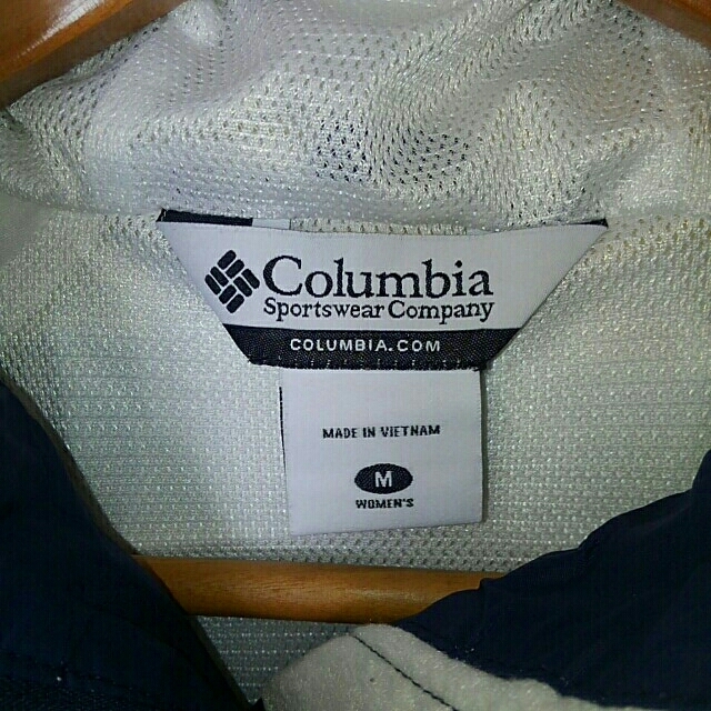 Columbia コロンビア マウンテンパーカー 紺白 Mサイズ
