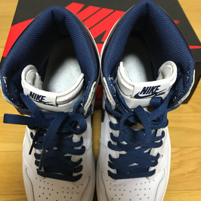 NIKE(ナイキ)のAIR JORDAN 1 OG MIDNIGHT NAVY メタリック ネイビー メンズの靴/シューズ(スニーカー)の商品写真