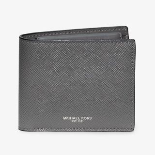 マイケルコース(Michael Kors)のMICHAEL KORS men ２つ折り財布 グレー(折り財布)