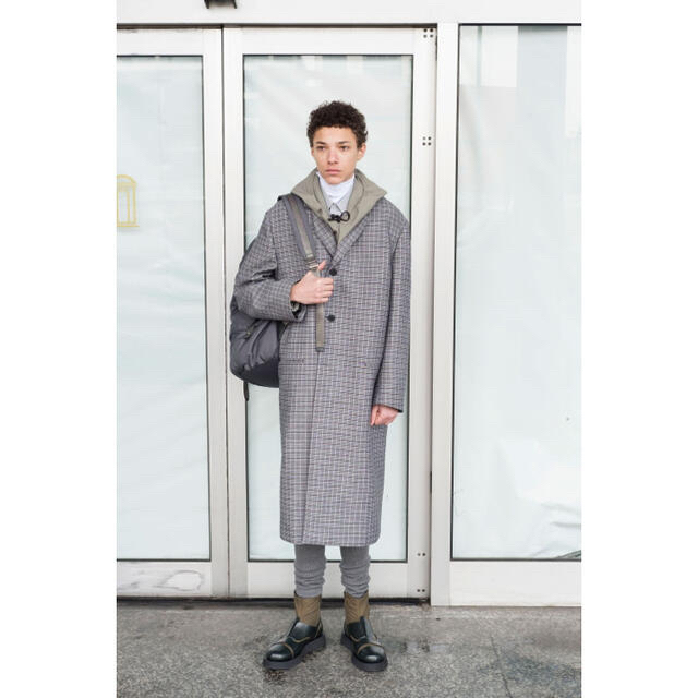 jil sander 18aw check coatジャケット/アウター