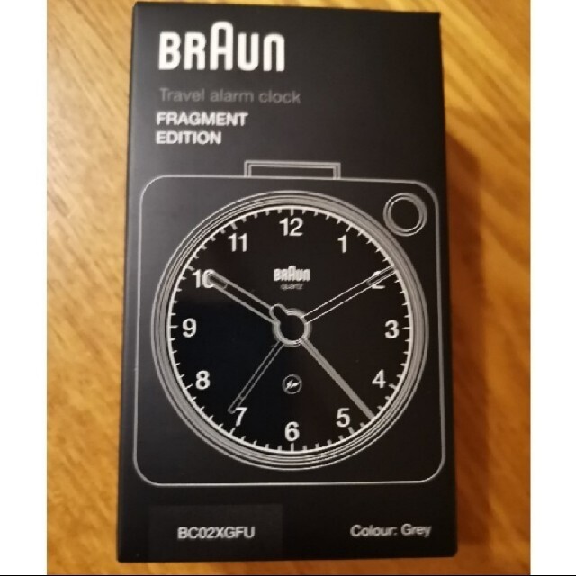 BRAUN × fragment design BC02XGFU グレー インテリア/住まい/日用品のインテリア小物(置時計)の商品写真