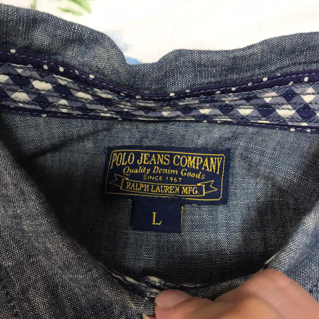 POLO RALPH LAUREN(ポロラルフローレン)のPOLO JEANS ポロジーンズ シャンブレー ワンピース ラルフローレン レディースのワンピース(ひざ丈ワンピース)の商品写真