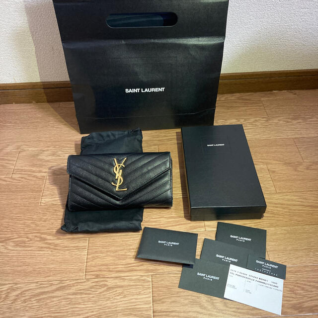 イブサンローラン 長財布 黒 ウィメンズ ブラック 早い者勝ち www