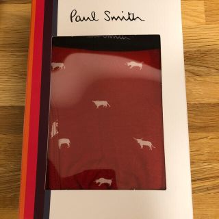 ポールスミス(Paul Smith)の【未開封・新品・値下げ】赤色・開運・丑年　ボクサーパンツ【Paul Smith】(肌着/下着)