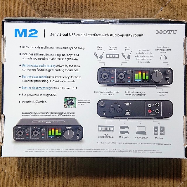 【新品未開封】 MOTU M2 オーディオインターフェース 【入手困難】 1