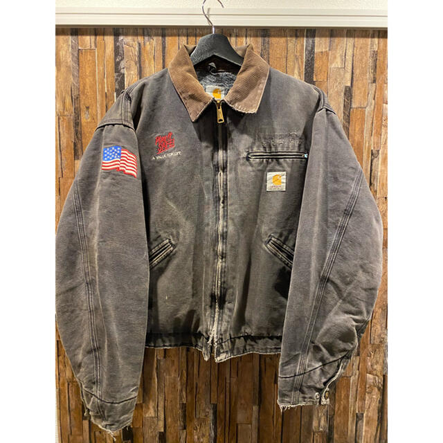 carhartt   カーハートデトロイトジャケットアメリカ国旗刺繍USAの通販