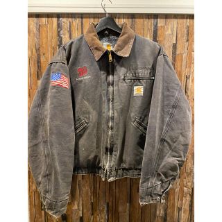 カーハート(carhartt)のカーハートデトロイトジャケットアメリカ国旗刺繍USA(カバーオール)